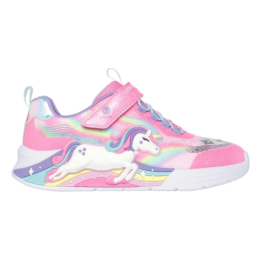 Skechers Unicorn Chaser Lights 302298-PKMT, 32