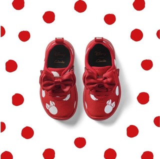 Clarks Ath Bow Toddler Disney 26142411 Red